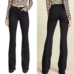 Frame - Le High Flare Jeans in Film Noir LHF403Z NWT SZ 24 Black Denim Pant